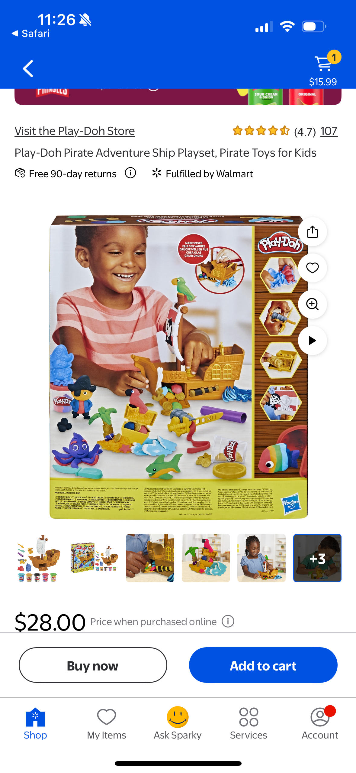 Play-Doh Pirate Adventure Ship Playset, Pirate Toys for Kids