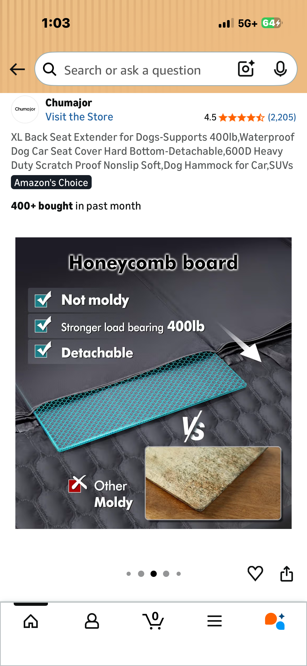 XL Back Seat Extender for Dogs-Supports 400lb, Waterproof Dog Car Seat with Cover, Hard Bottom-Detachable, 600D Heavy Duty Scratch Proof Nonslip, Dog Hammock for Car,SUVs (R789)