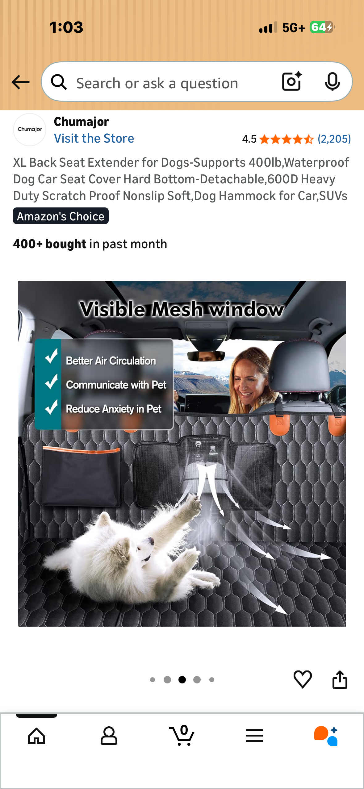XL Back Seat Extender for Dogs-Supports 400lb, Waterproof Dog Car Seat with Cover, Hard Bottom-Detachable, 600D Heavy Duty Scratch Proof Nonslip, Dog Hammock for Car,SUVs (R789)