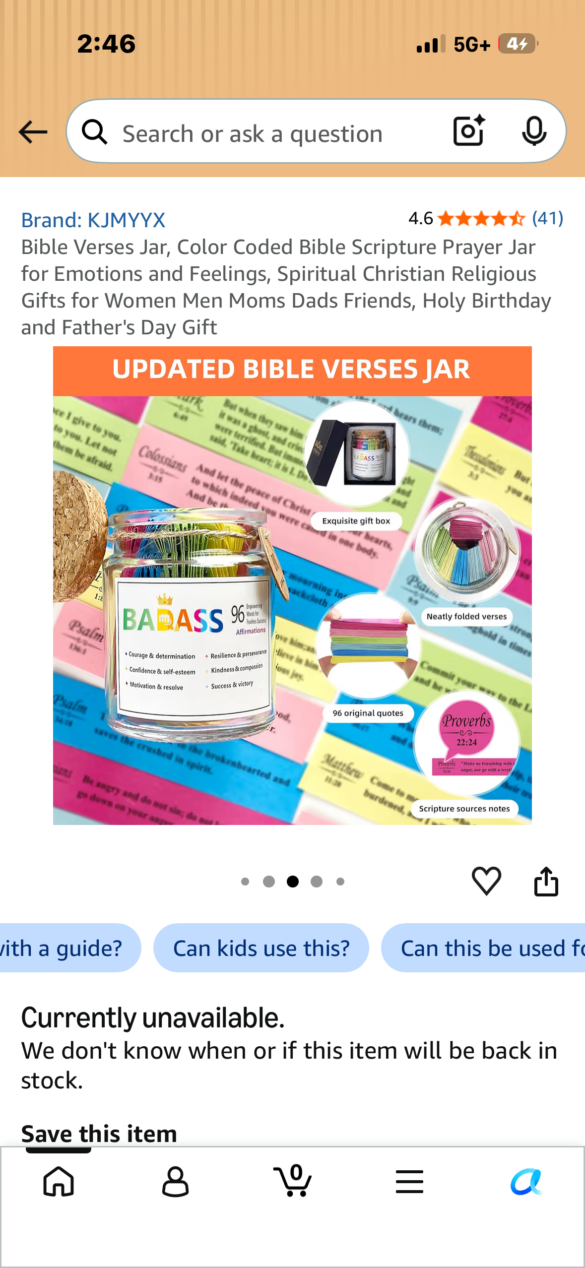 Bible Verses Jar, Color Coded Bible Scripture Prayer Jar for Emotions and Feelings, Spiritual Christian Religious Gifts for Women Men Moms Dads Friends, Holy Birthday and Father's Day Gift
