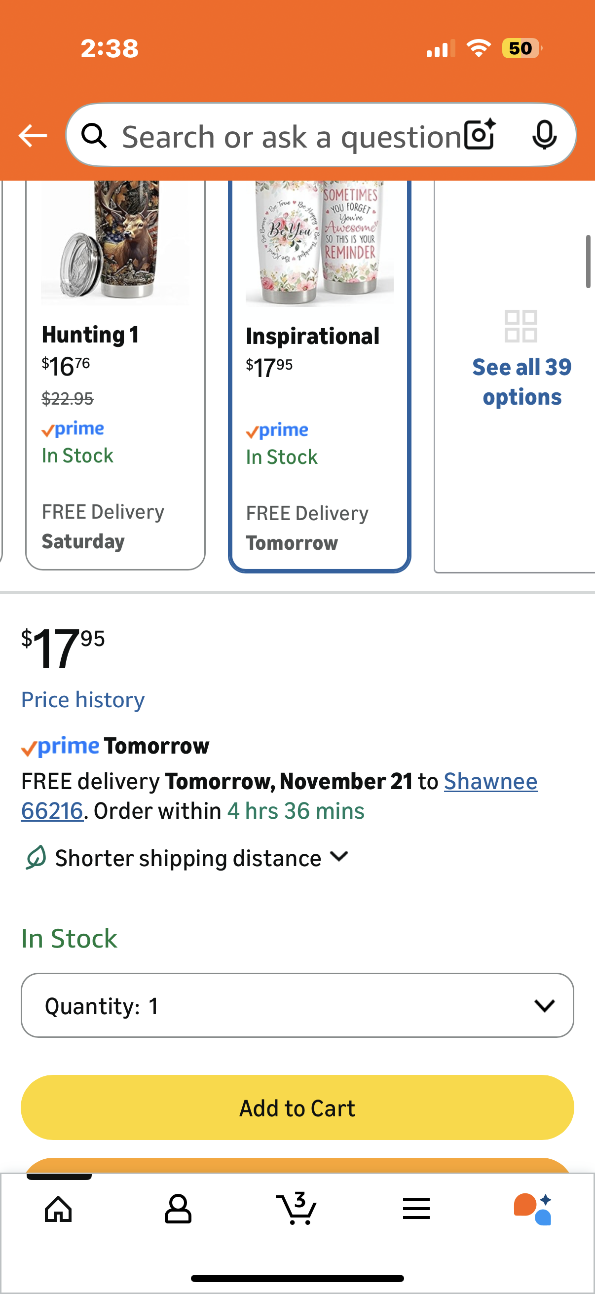 SANDJEST Sometimes You Forget You're Awesome Tumbler 20oz Inspirational Gifts Stainless Steel Insulated Tumblers Coffee Travel Mug Cup Gift for Coworkers Friends Sister Birthday Christmas