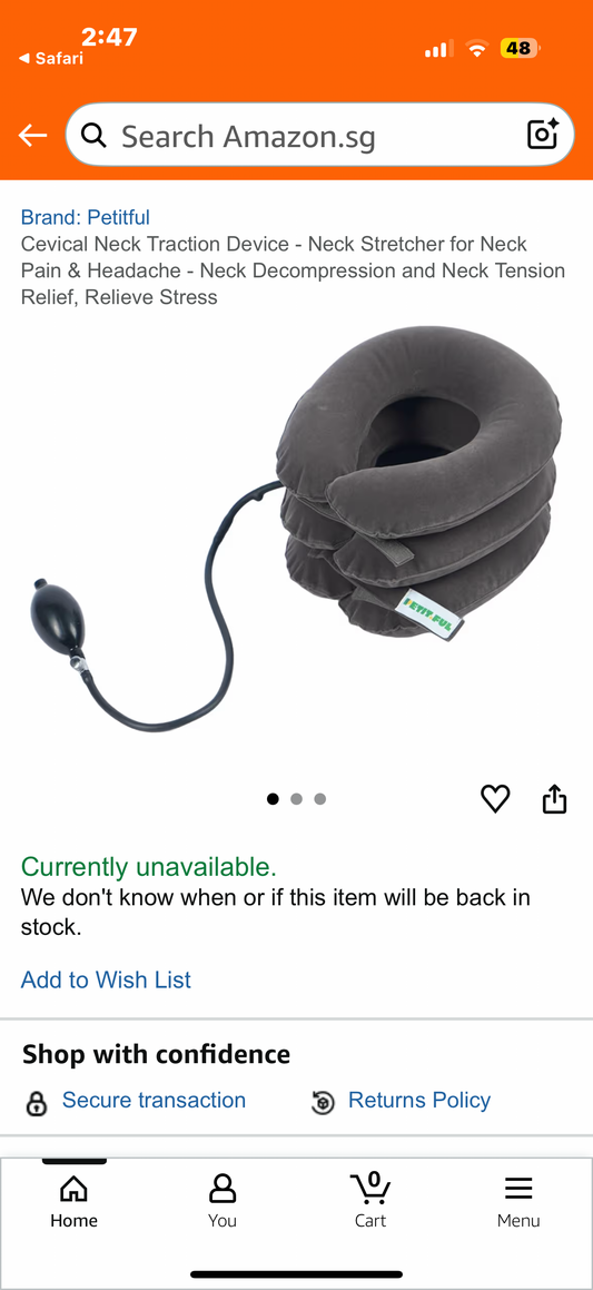 Cevical Neck Traction Device - Neck Stretcher for Neck Pain & Headache - Neck Decompression and Neck Tension Relief, Relieve Stress