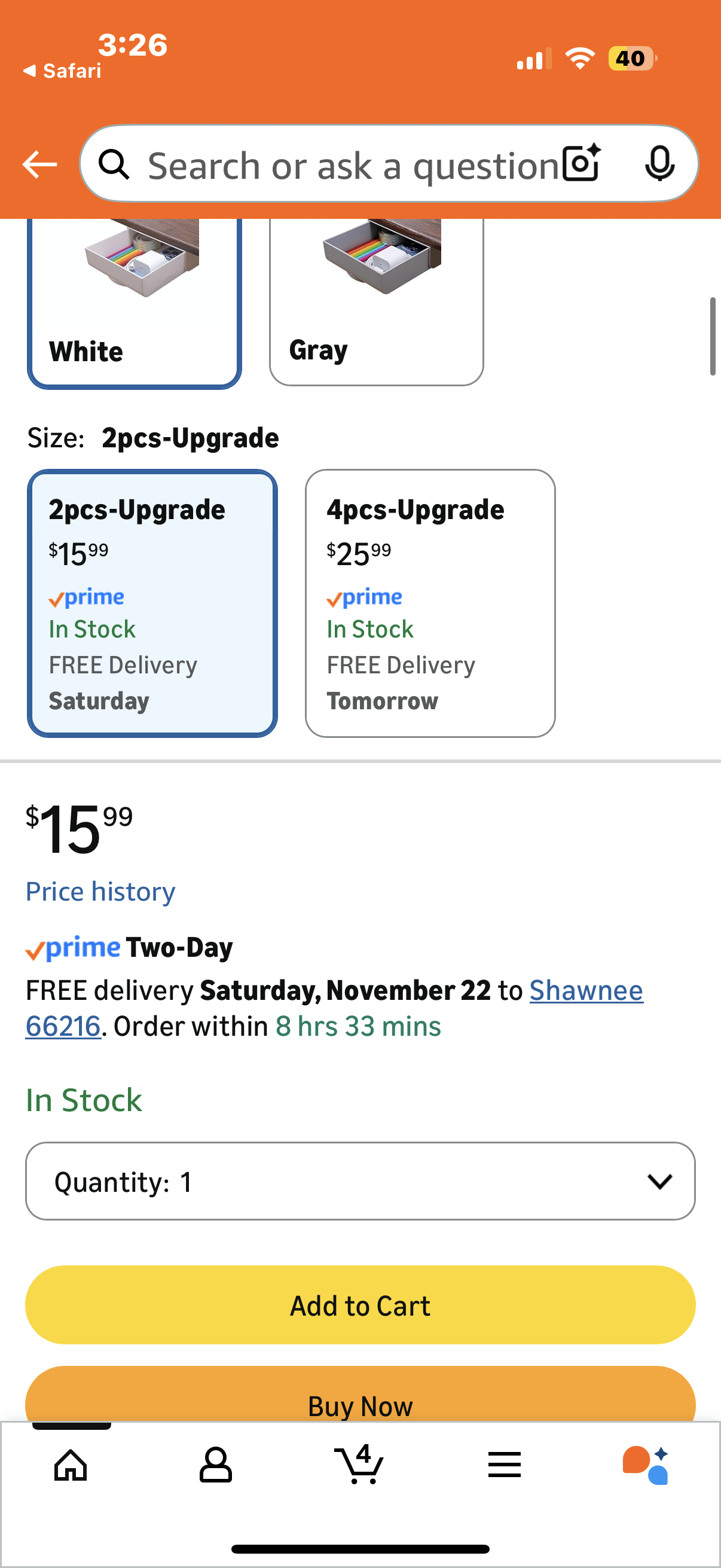 Under Desk Drawer Self-Adhesive Desktop Storage Organizer, Hidden Attachable Slide Out Desk Drawer, Under Table Tray for Pencil Pen Stationery Office Organization, White