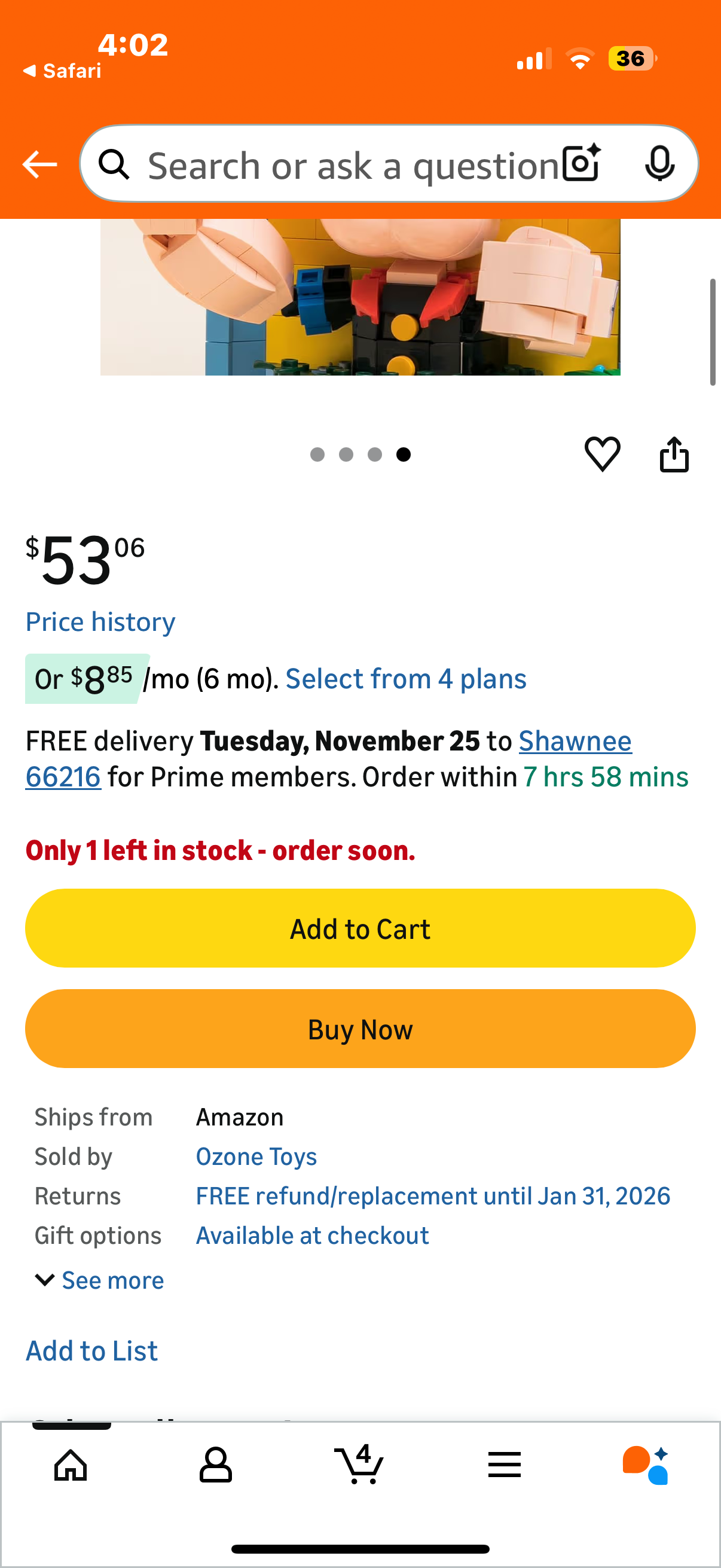 PANTASY Popeye 3D Art - Bold and Dynamic Standout Display Building Blocks Set Construct, Create, Play Building Kit for Adults Home and Office