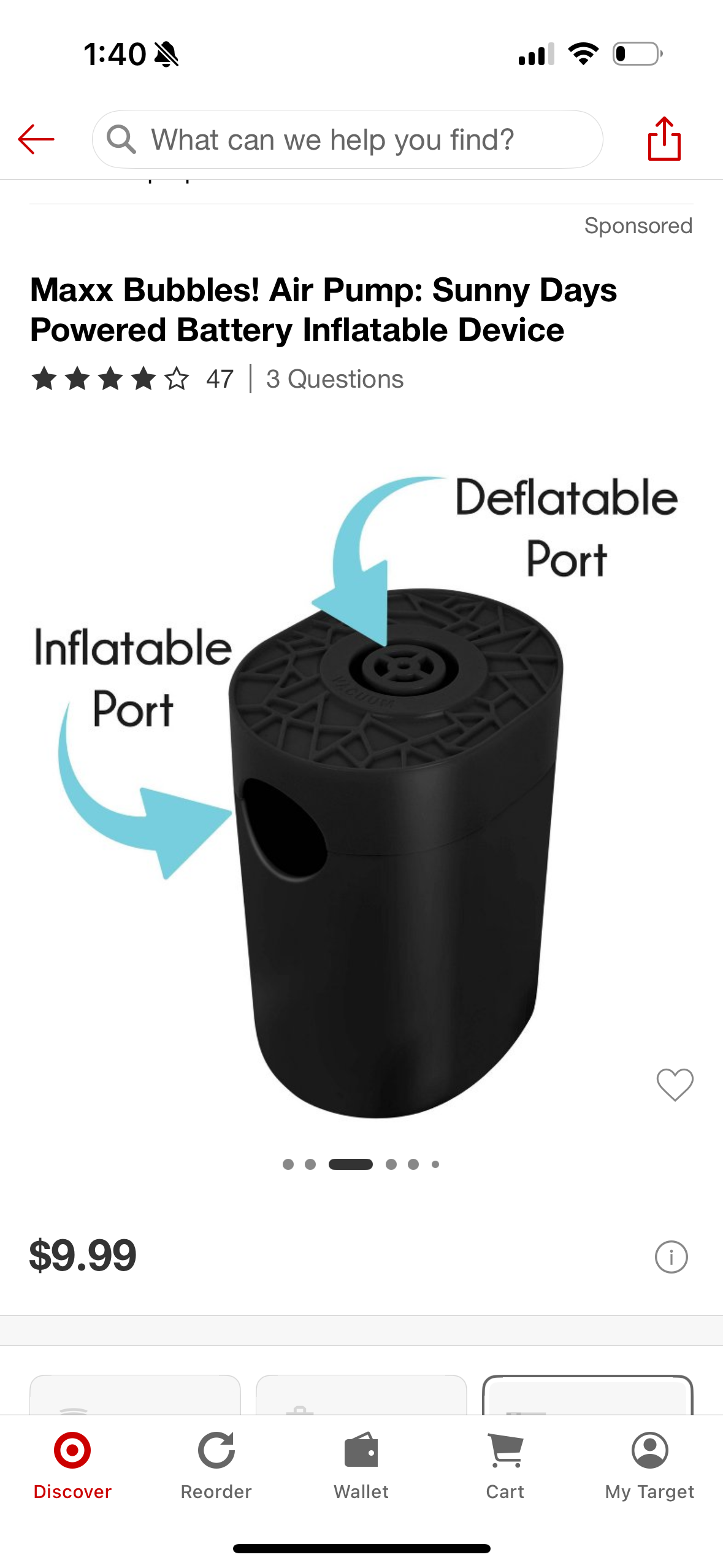 Maxx Bubbles! Air Pump: Sunny Days Powered Battery Inflatable Device
