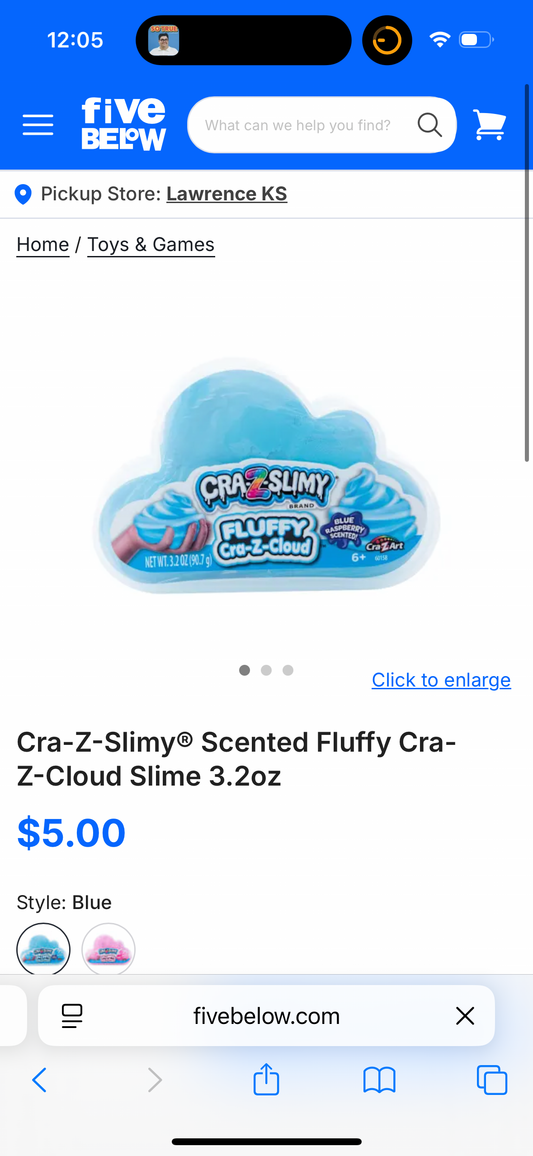 Cra-Z-Slimy® Scented Fluffy Cra-Z-Cloud Slime 3.2oz