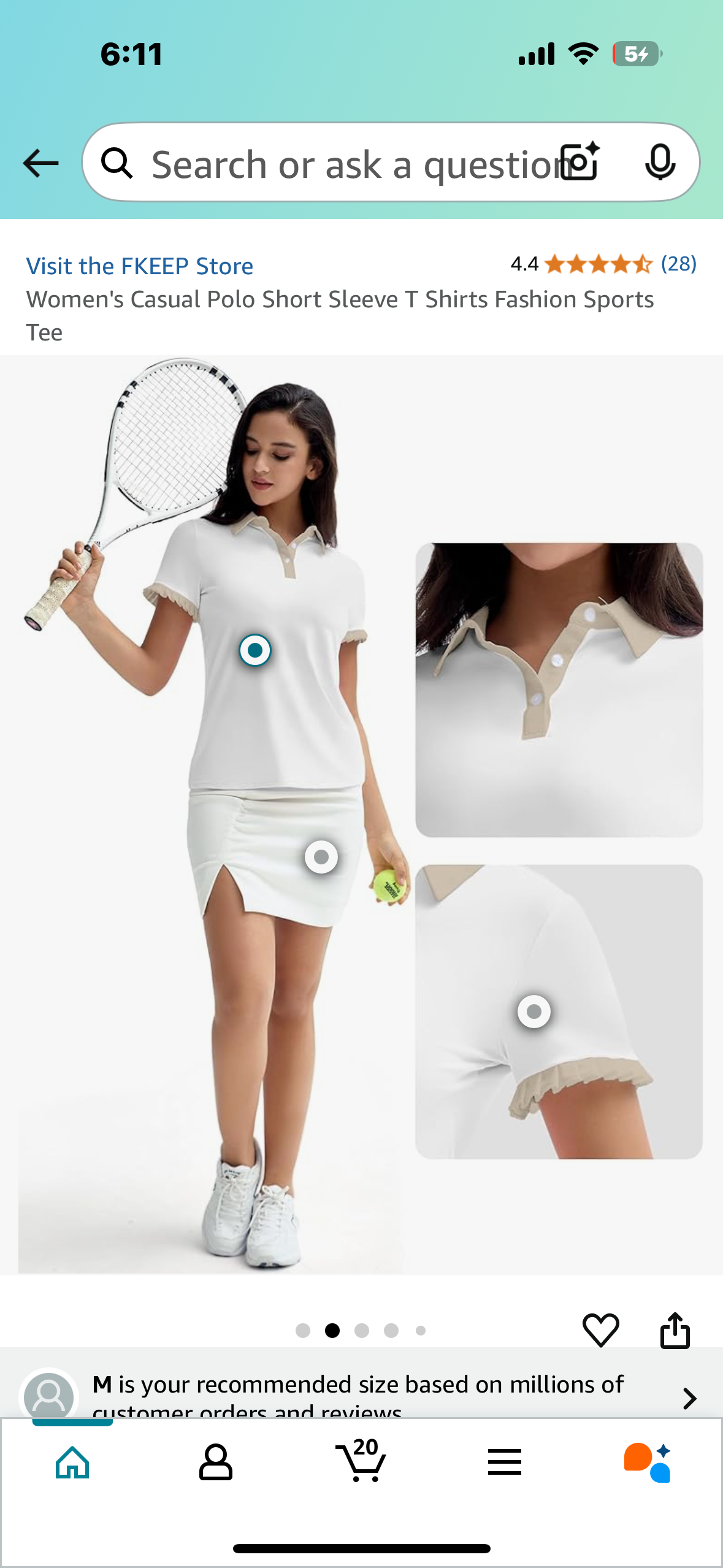 Women's Casual Polo Short Sleeve T Shirt (Size Small)