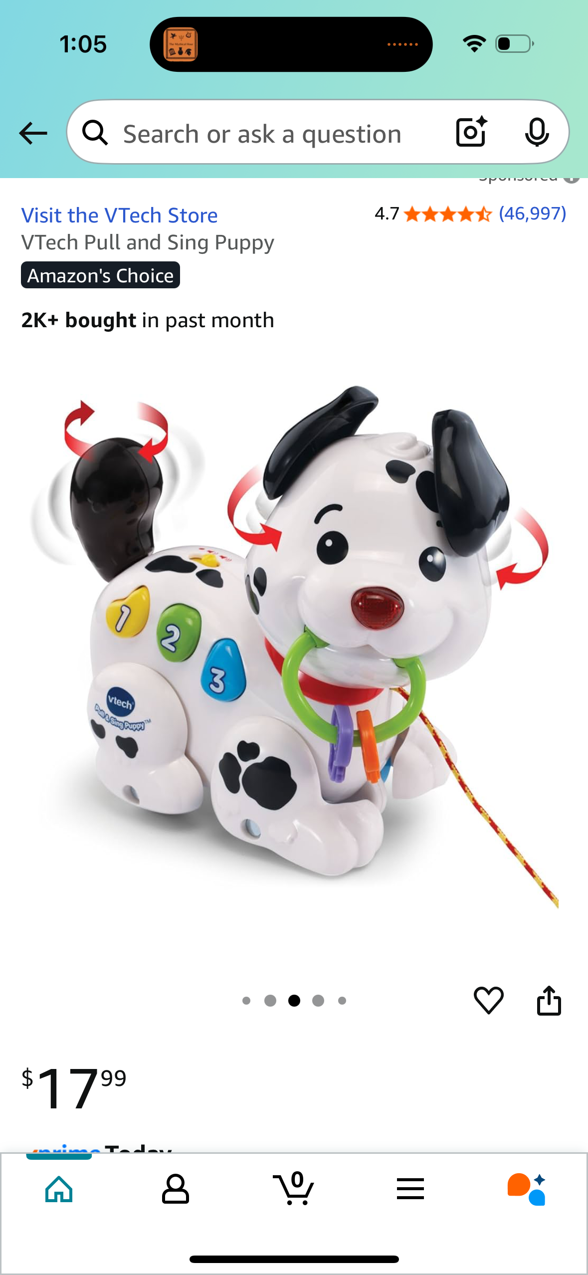VTech Pull and Sing Puppy