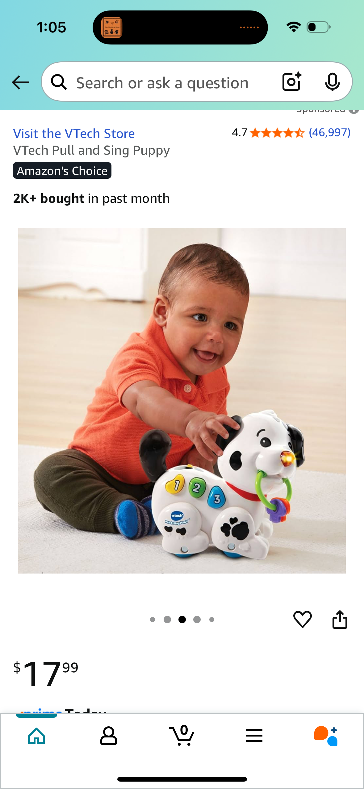 VTech Pull and Sing Puppy