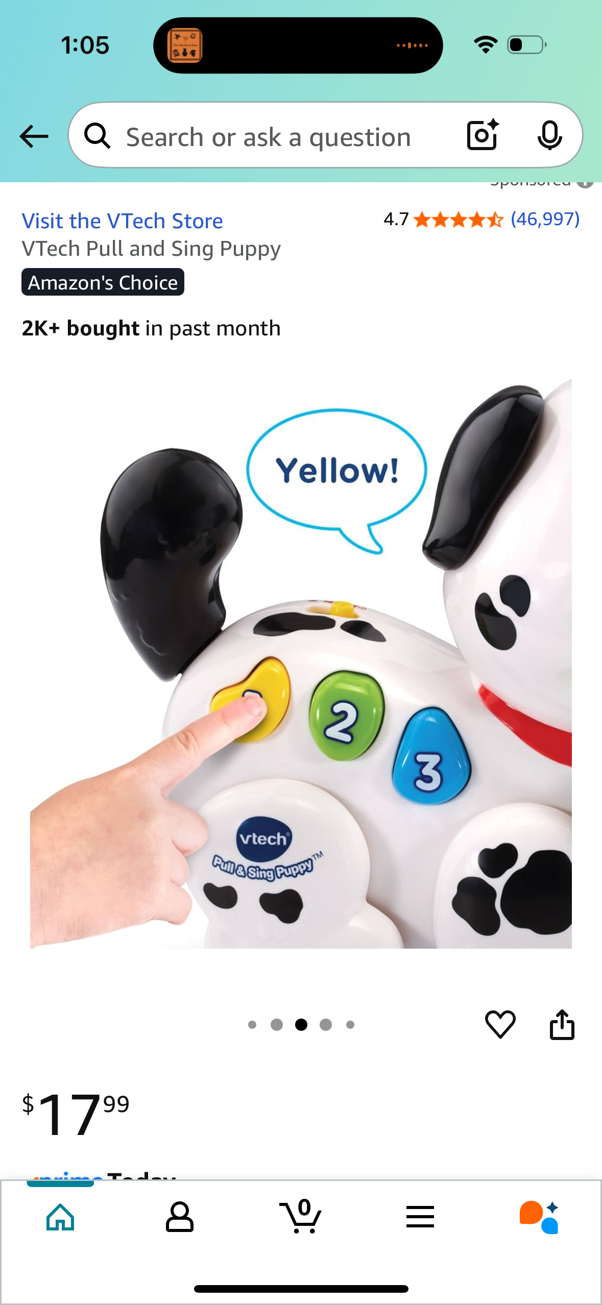 VTech Pull and Sing Puppy