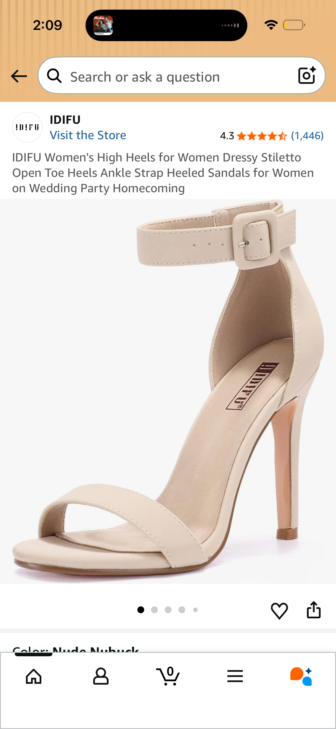 IDIFU Women's High Heels for Women Dressy Stiletto Open Toe Heels Ankle Strap Heeled Sandals for Women on Wedding Party Homecoming (Size US 8.5 Women’s)