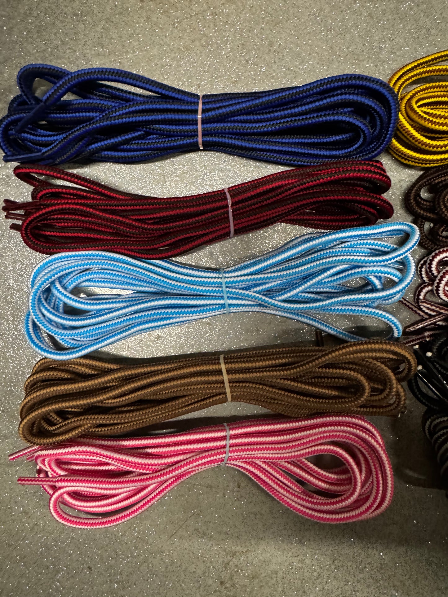 10 Pack Heavy-Duty Shoelaces for Work Boots, Hiking Shoes, Outdoor & Athletic Footwear – Durable, Non-Slip, Round Replacement Laces