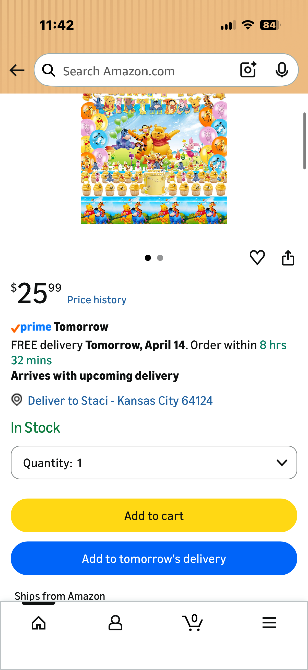 Winnie The Pooh Birthday Decorations, Party Supplies Set Include Banner, Backdrop, Balloons, Hanging Swirls, Cake Cupcake Toppers, Tablecloth for Boys Girls Winnie The Pooh Theme Party