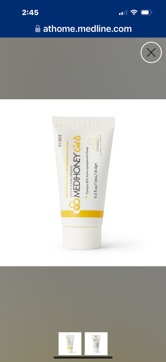 ‼️2 for $3‼️ Medihoney Wound & Burn Dressing Gel, 0.5 oz Tube