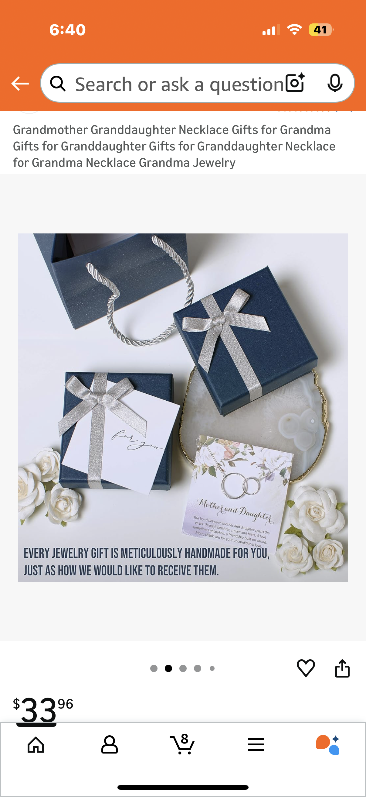 Grandmother Granddaughter Necklace Gifts for Grandma Gifts for Granddaughter Gifts for Granddaughter Necklace for Grandma Necklace Grandma Jewelry