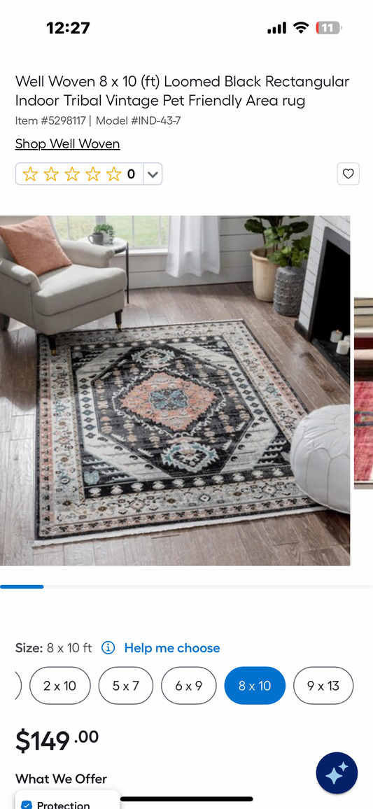 Well Woven Julita Vintage Bohemian Aztec Area Rug 8’ x 10’ (L981)