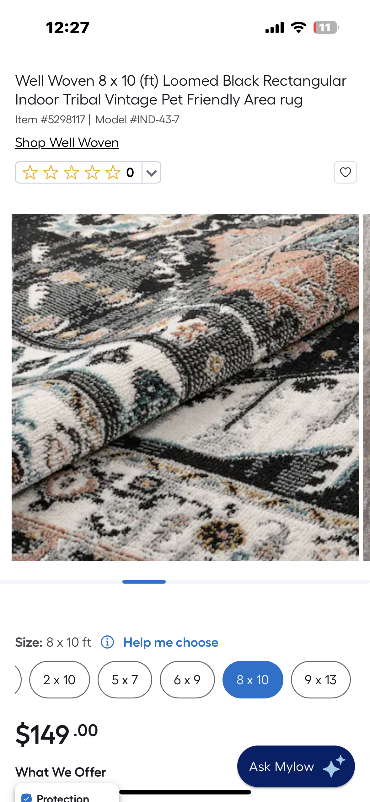 Well Woven Julita Vintage Bohemian Aztec Area Rug 8’ x 10’ (L981)
