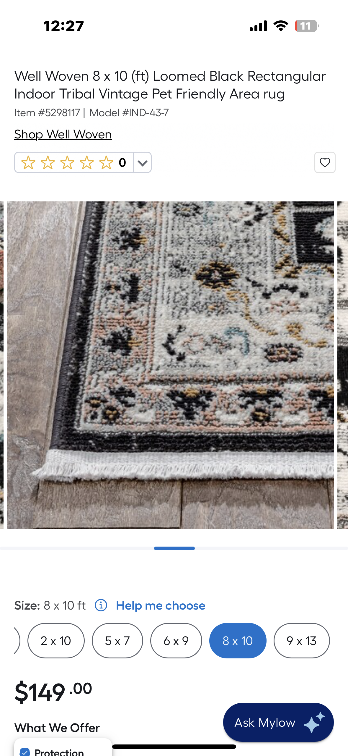 Well Woven Julita Vintage Bohemian Aztec Area Rug 8’ x 10’ (L981)