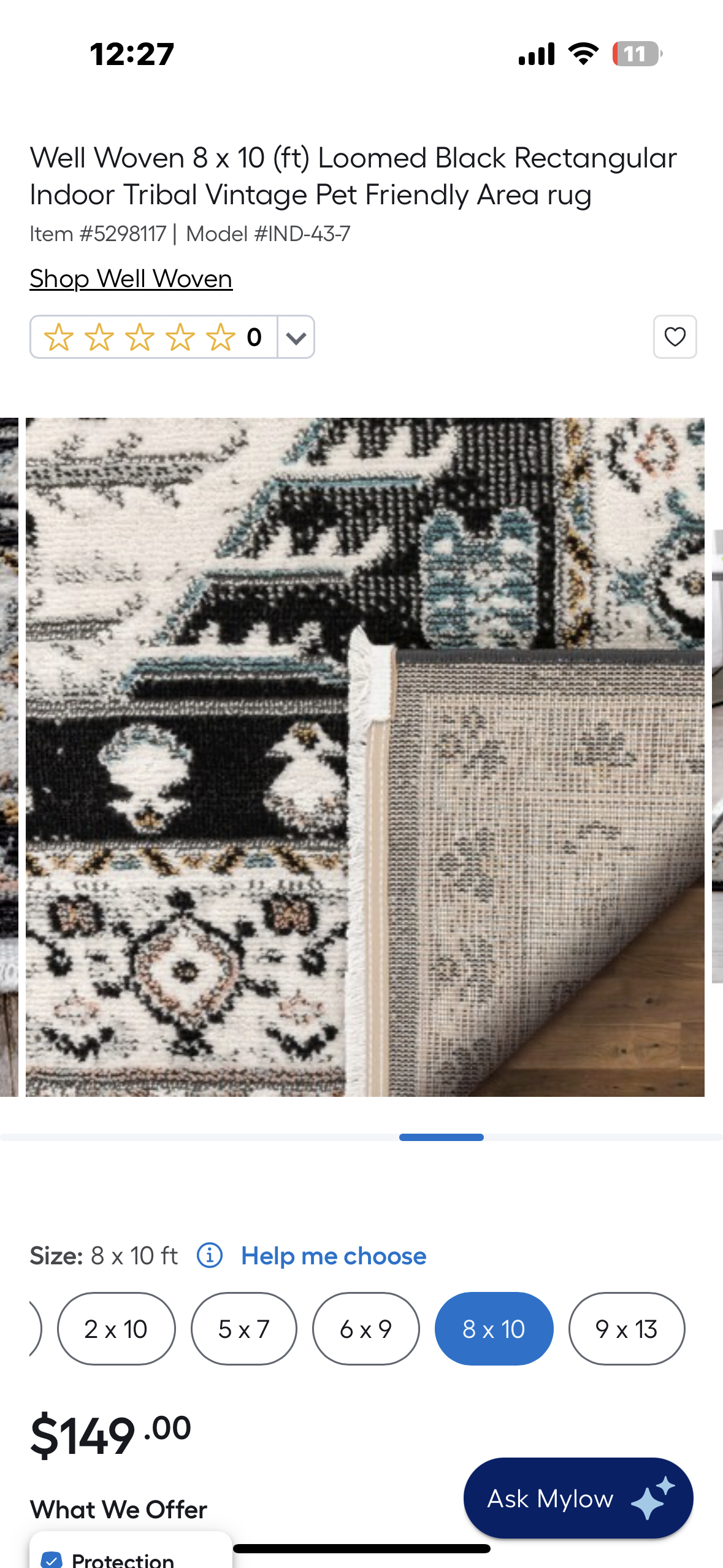 Well Woven Julita Vintage Bohemian Aztec Area Rug 8’ x 10’ (L981)