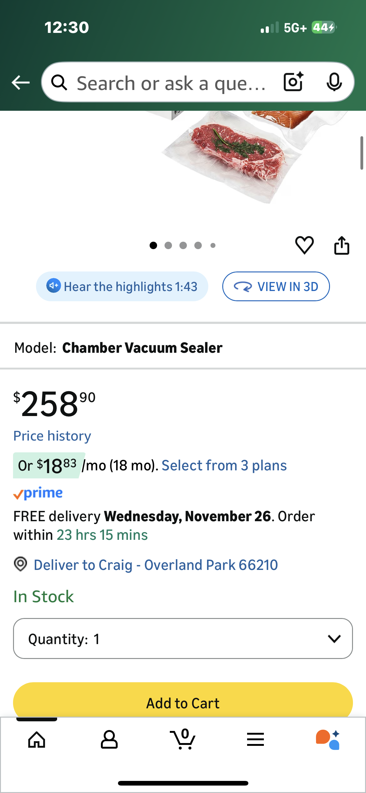 VEVOR Chamber Vacuum Sealer, DZ-260A 6.5 cbm/h Pump Rate, Excellent Sealing Effect with Automatic Control, 110V/60Hz Professional Foods Packaging Machine Used for Fresh Meats (260W) (R748)