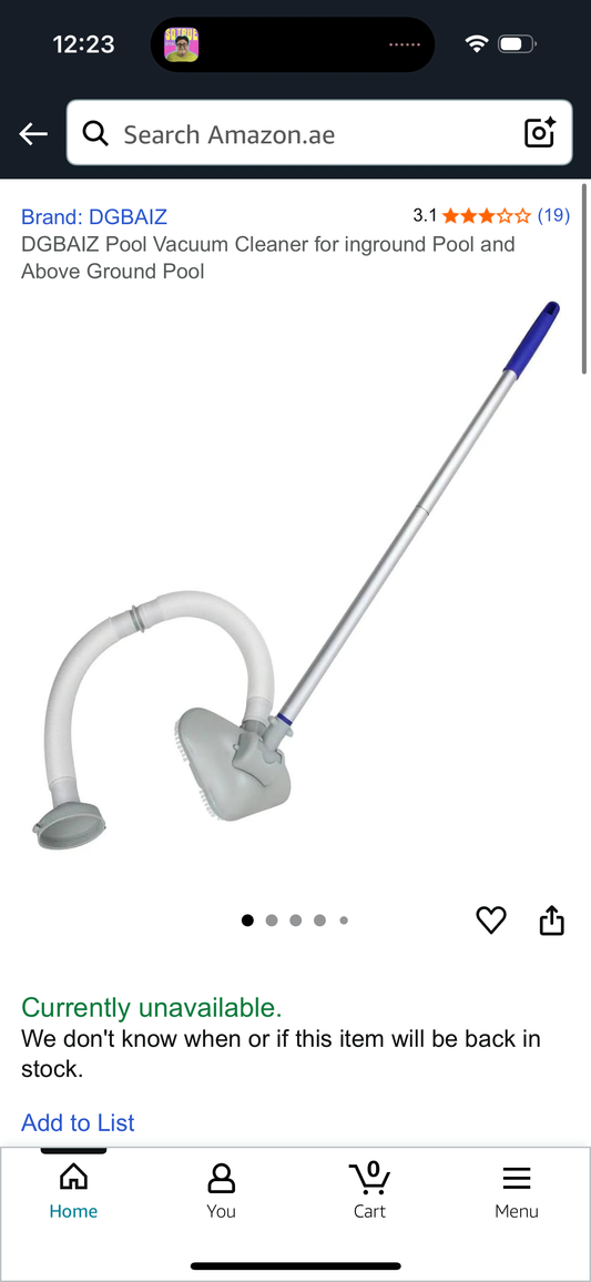 DGBAIZ Pool Vacuum Cleaner for inground Pool and Above Ground Pool