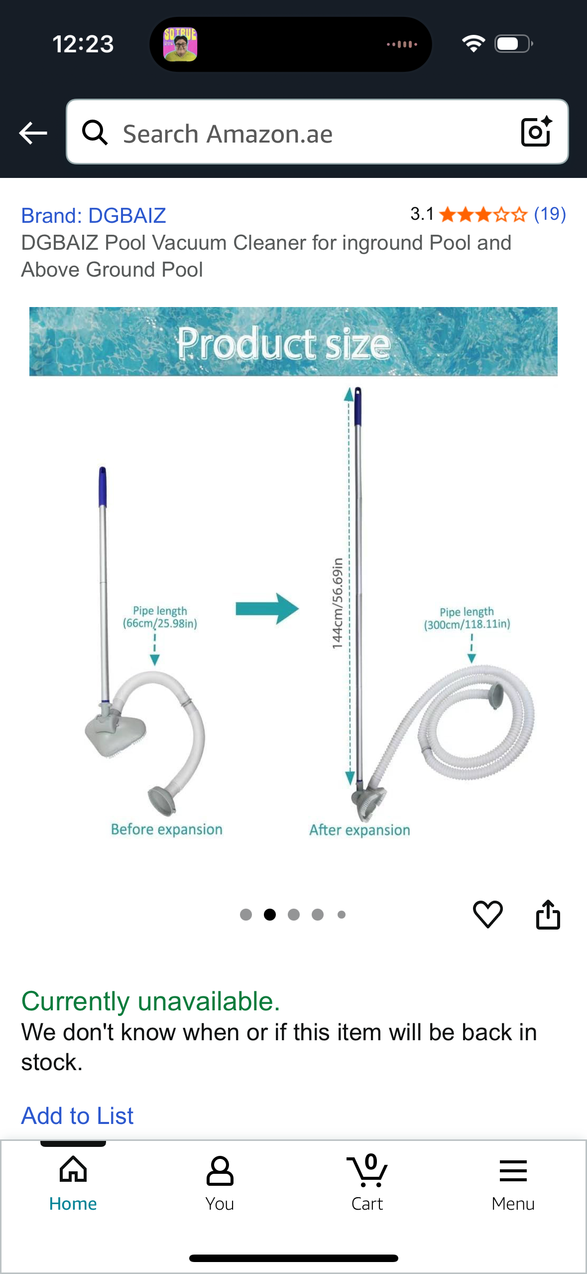 DGBAIZ Pool Vacuum Cleaner for inground Pool and Above Ground Pool