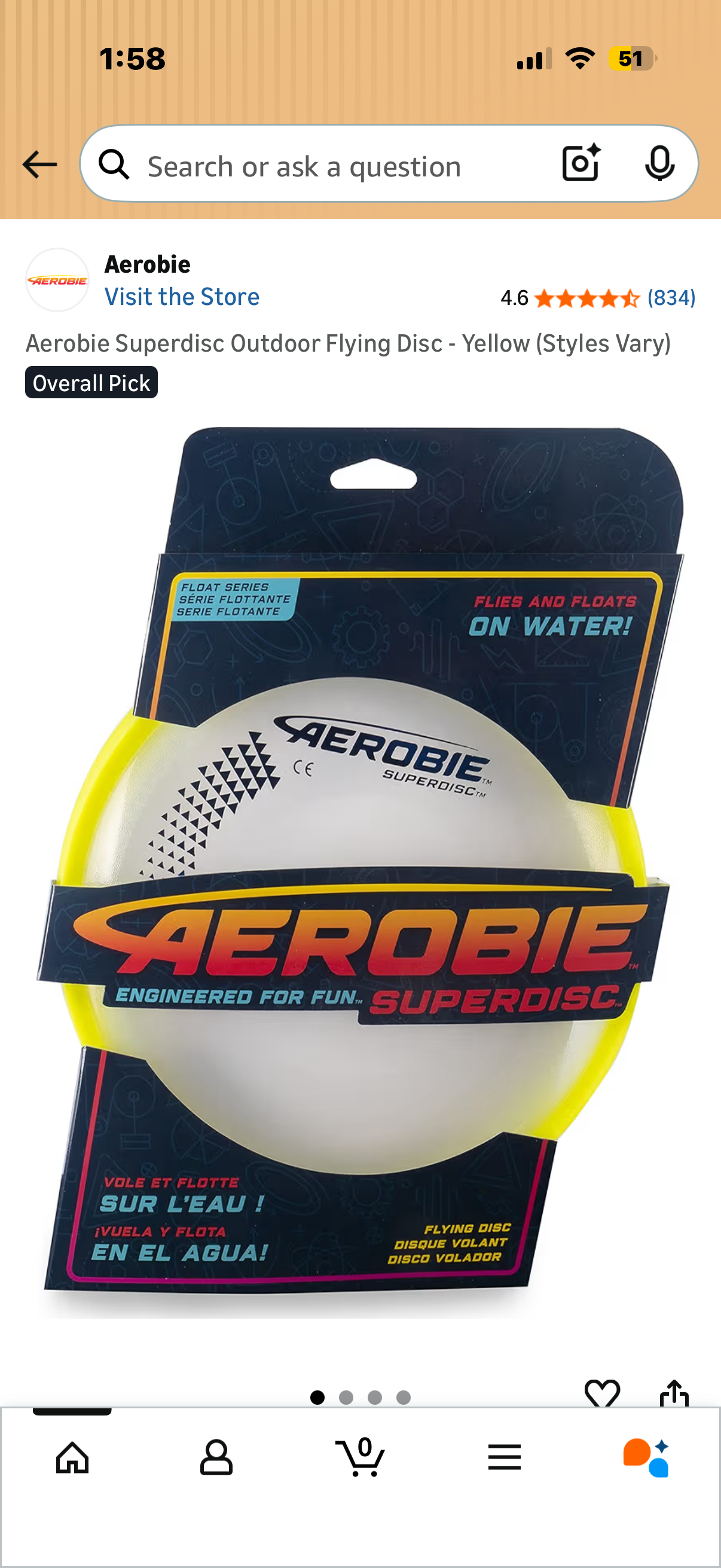 Aerobie Superdisc Outdoor Flying Disc