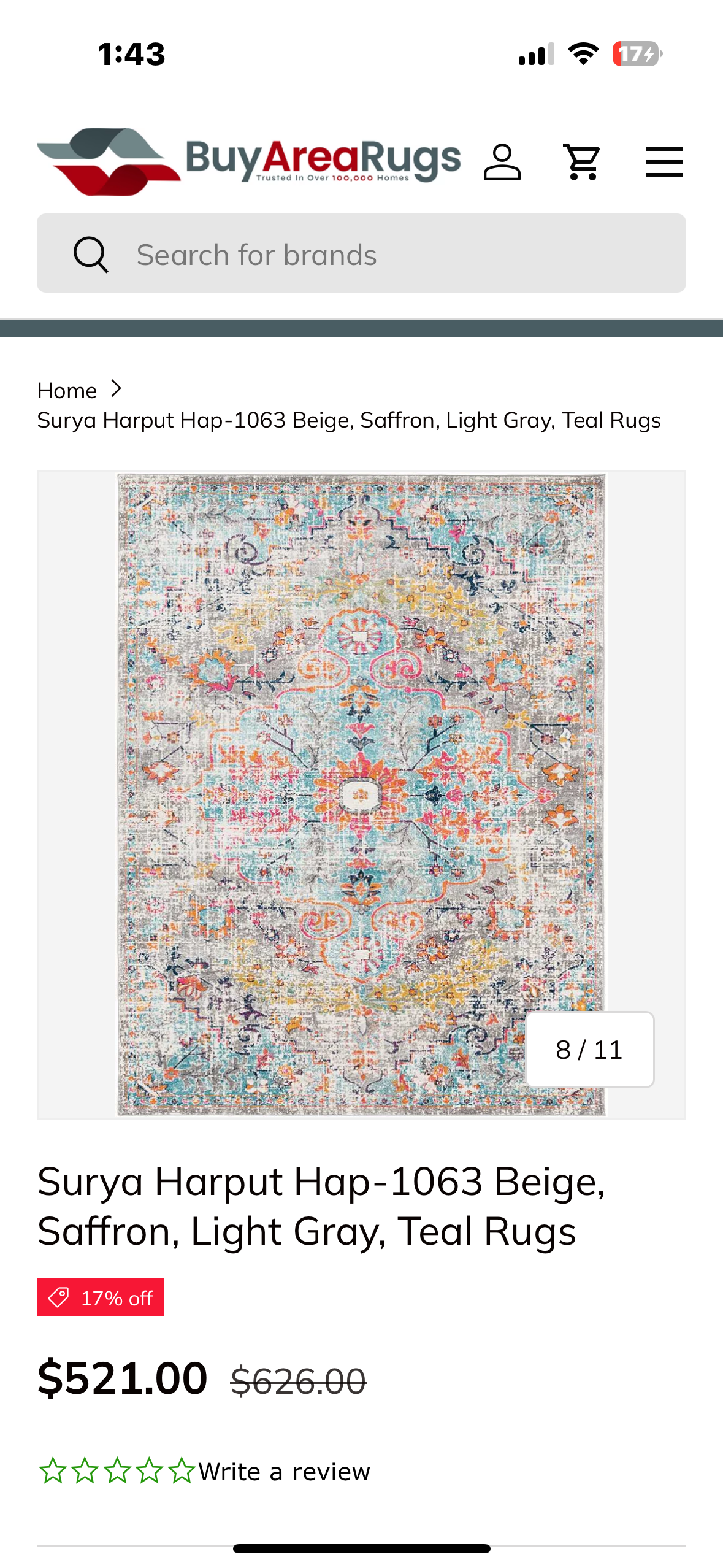 SURYA HARPUT 8'10"X12'6" MACHINE WOVEN RUG Turkish- HAP1063-93126 (L985)
