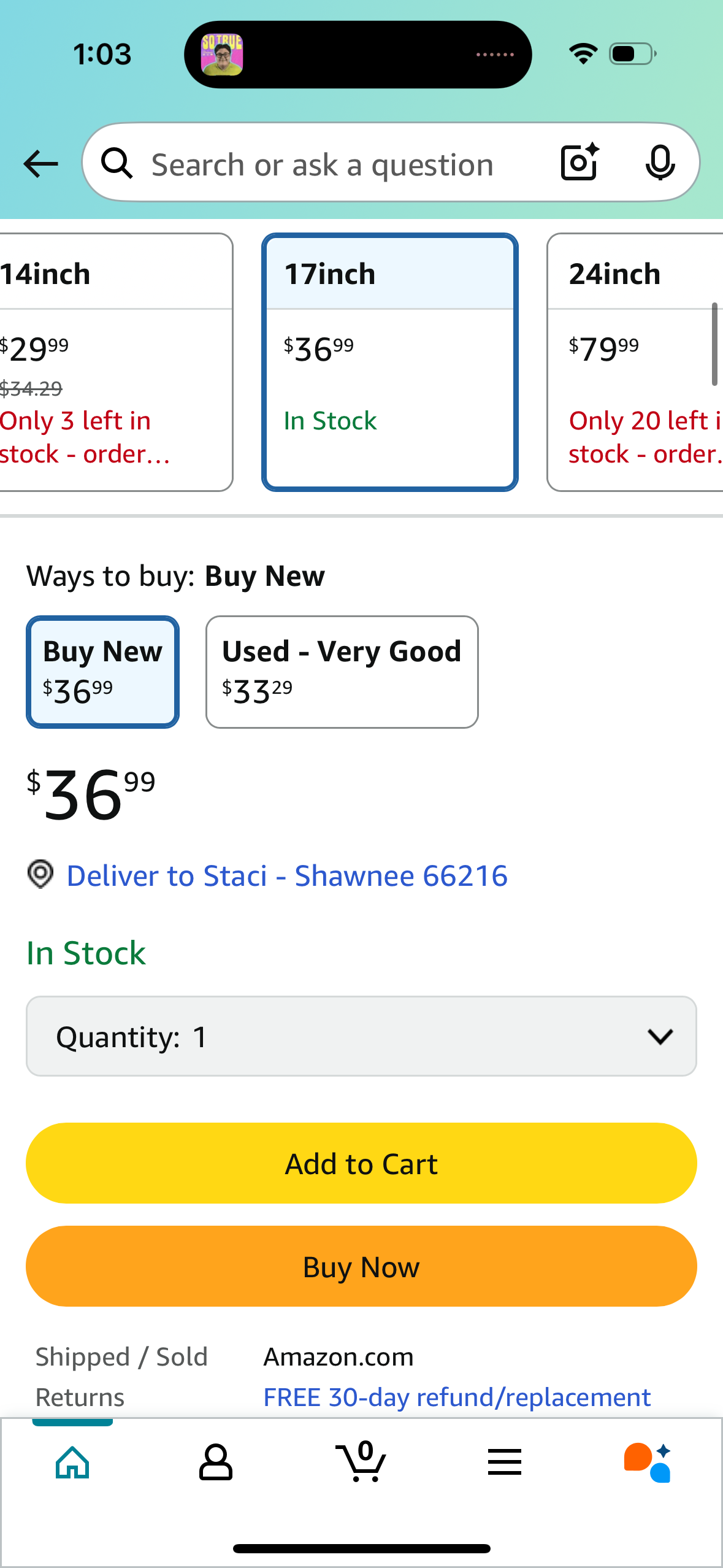 Seeutek 17 inch Manual Tile Cutter, Professional Porcelain Ceramic Tile Cutter, Double Rails Design with Tungsten Carbide Cutting Wheel