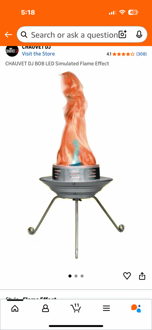 CHAUVET DJ BOB LED Simulated Flame Effect