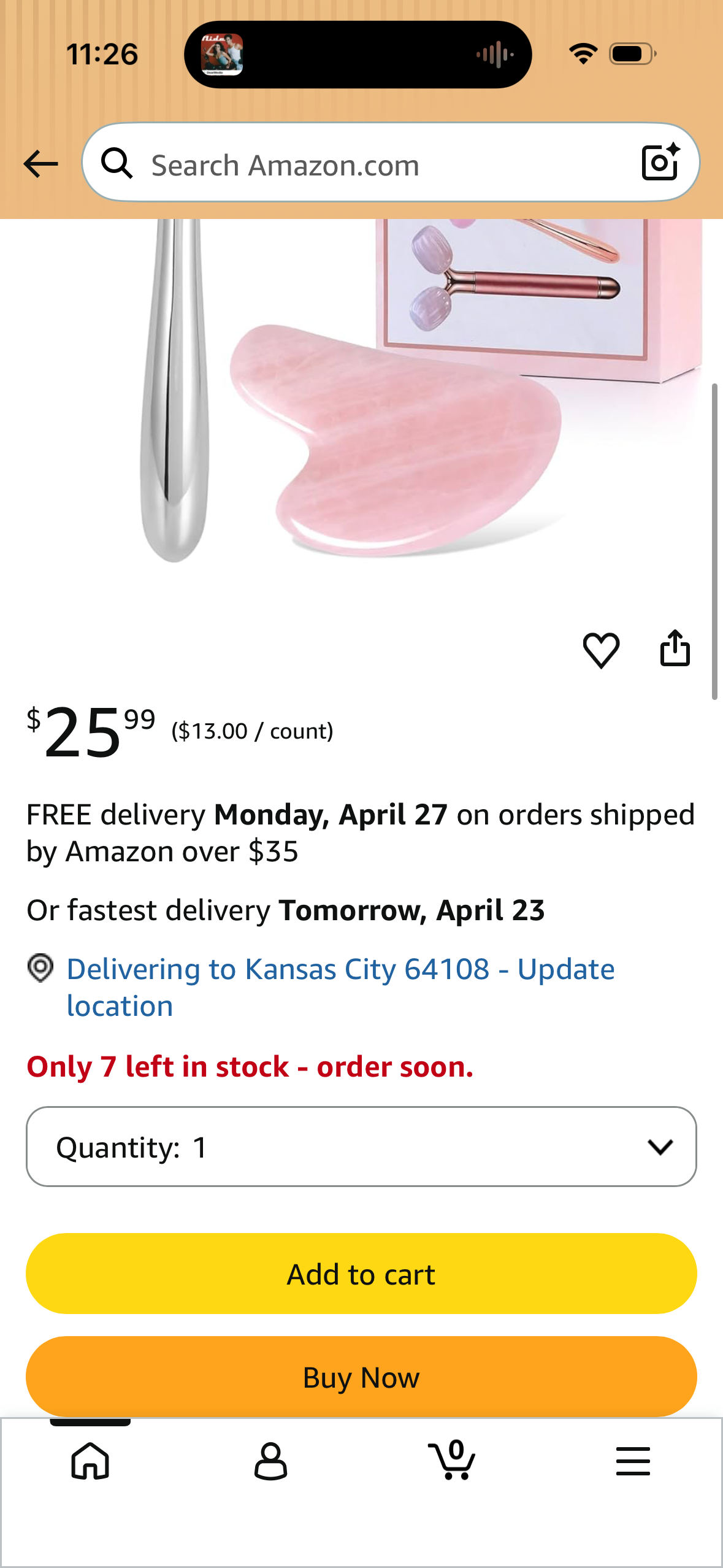 3D Jade Roller & Gua Sha Set, Natural Rose Quartz Face Roller Guasha Tools for Facial Jawline Scraping/Skin Firming & Reduce Wrinkle& Puffy Eyes/Relieve Body Tension