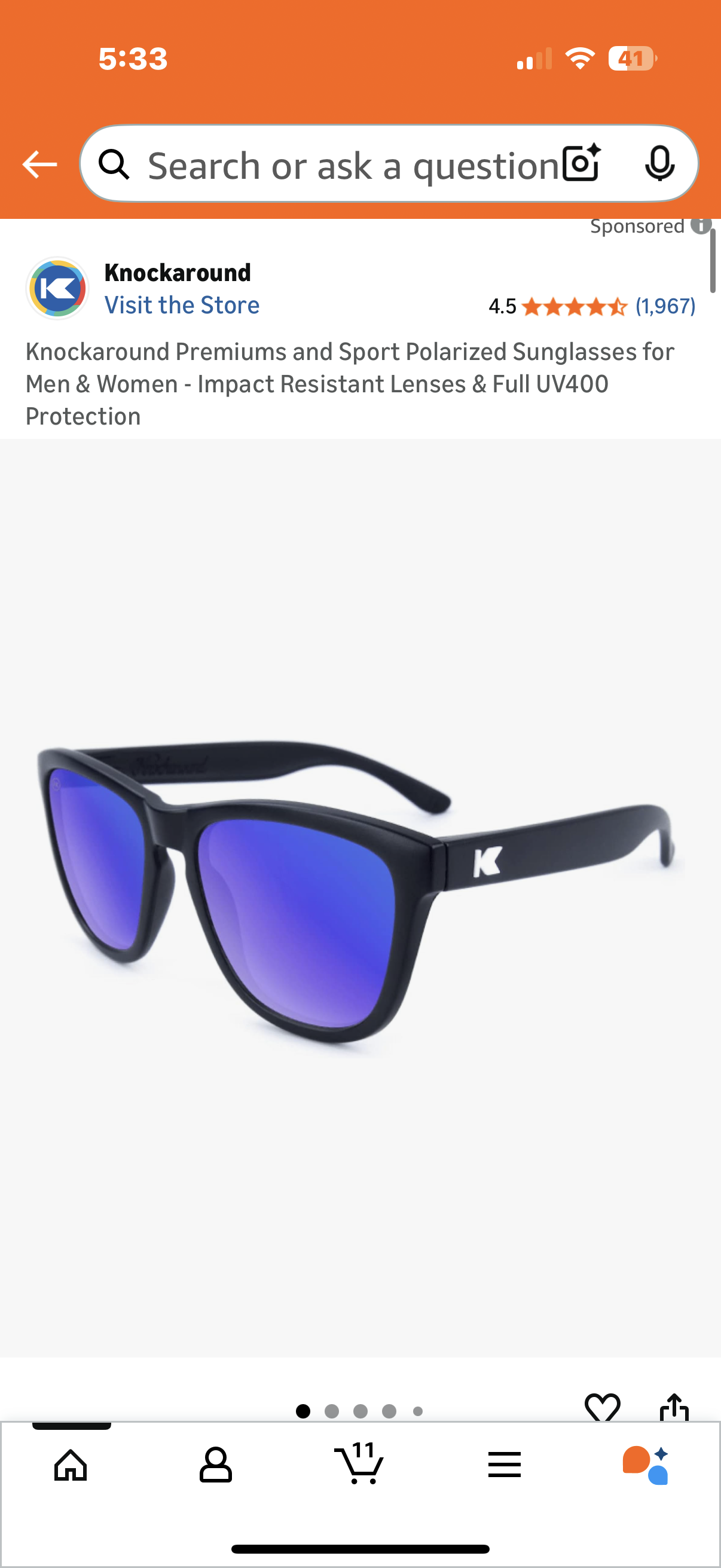Knockaround Premiums and Sport Polarized Sunglasses for Men & Women - Impact Resistant Lenses & Full UV400 Protection