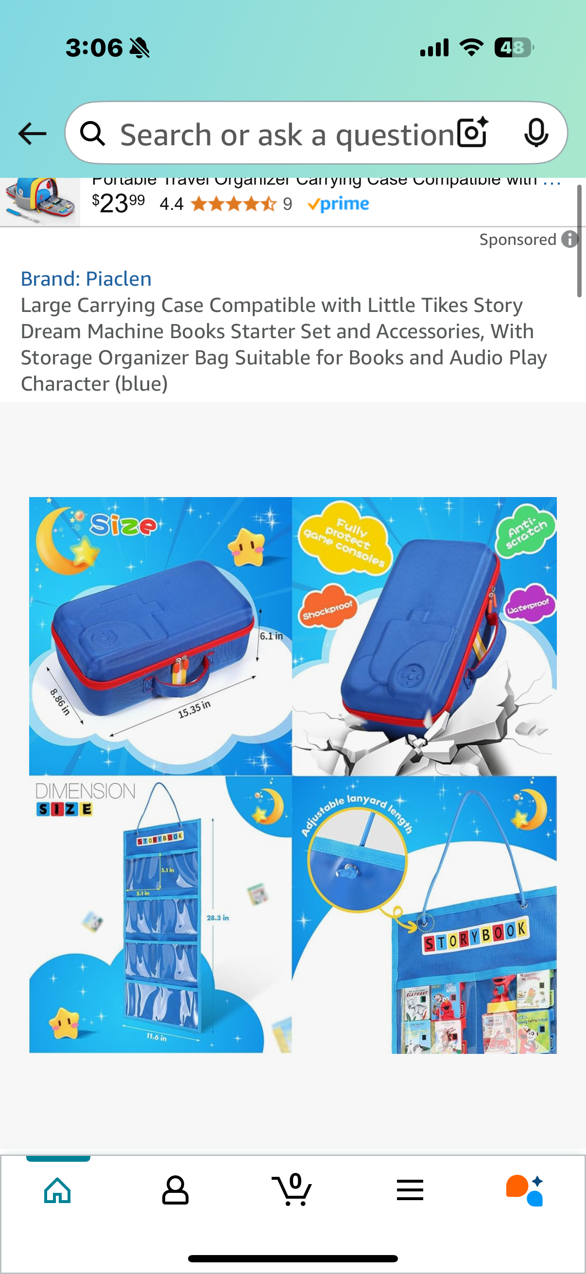 Little Tikes Bundle - Story Dream Machine plus Large Carrying Case Bundle