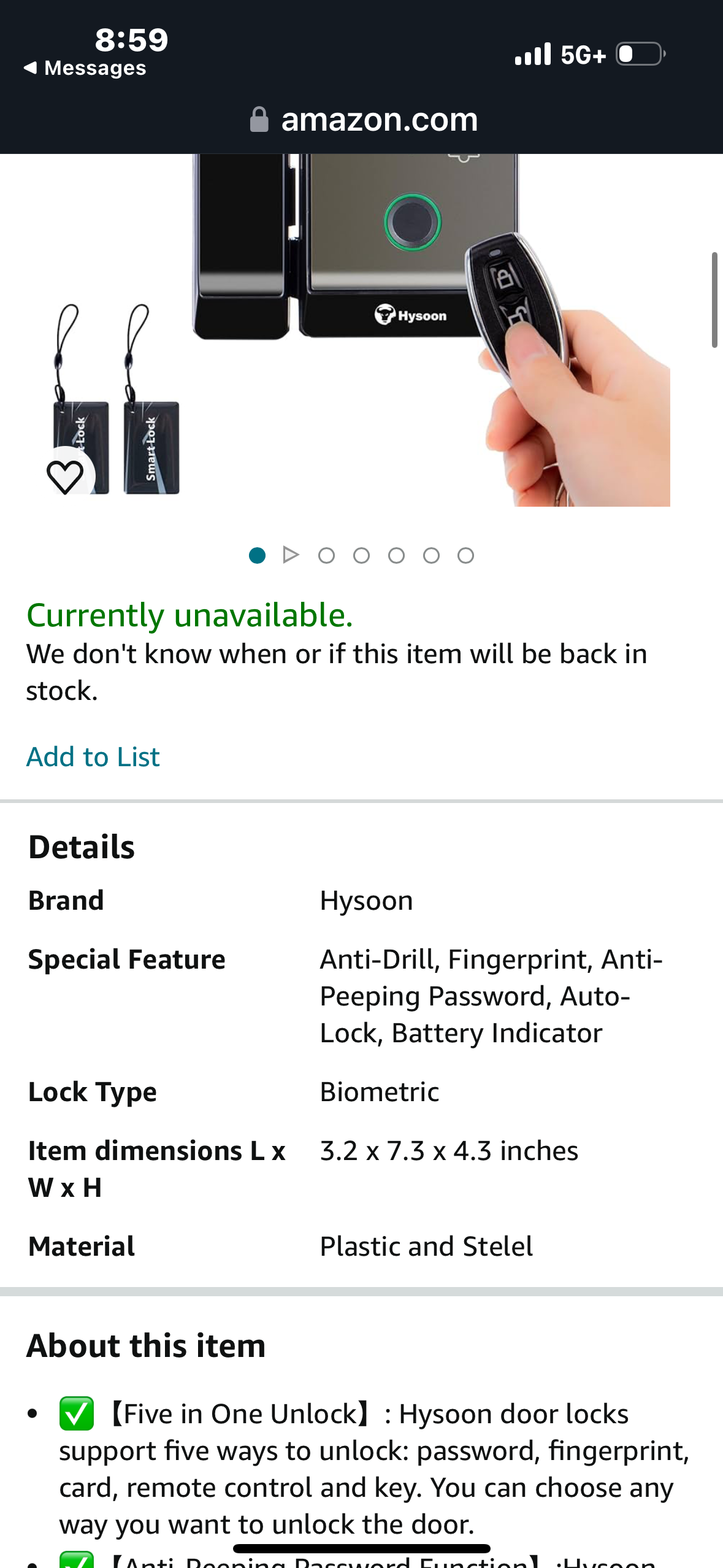 Smart Glass Door Lock, Keyless Entry Digital Door Lock No Drill Required, Fingerprint/Remote Control/Password/Card Lock for Glass Door with Emergency Power Supply/Low Battery Reminder -Office