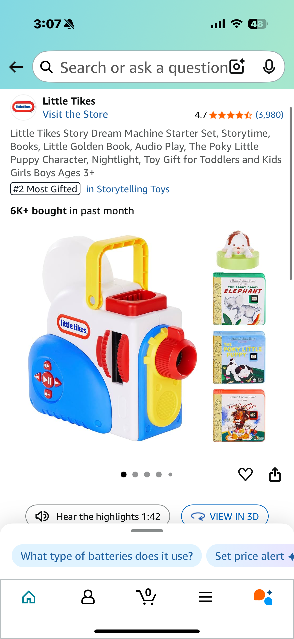 Little Tikes Bundle - Story Dream Machine plus Large Carrying Case Bundle