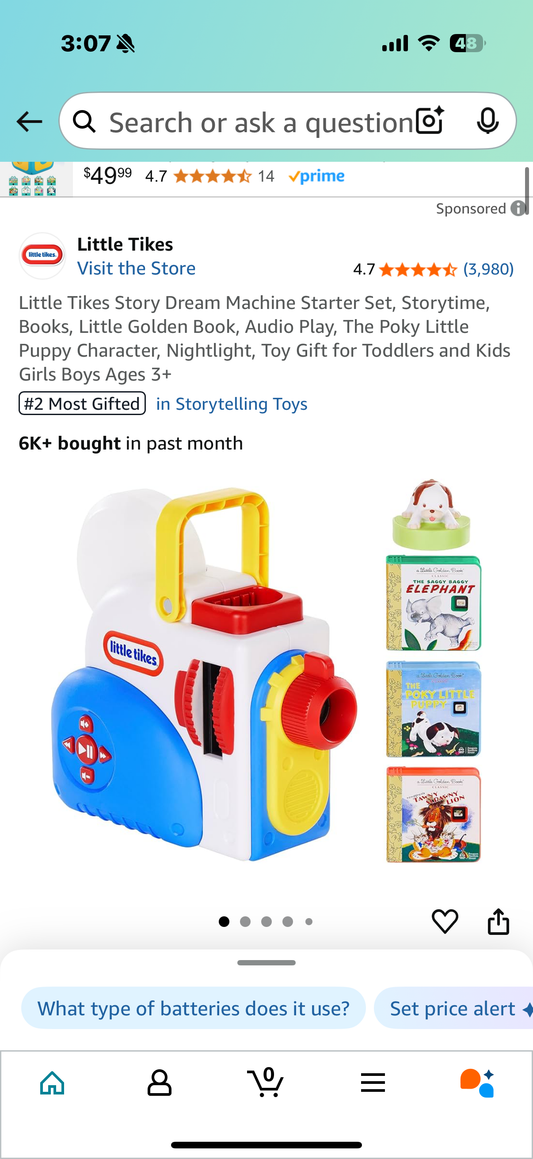 Little Tikes Bundle - Story Dream Machine plus Large Carrying Case Bundle