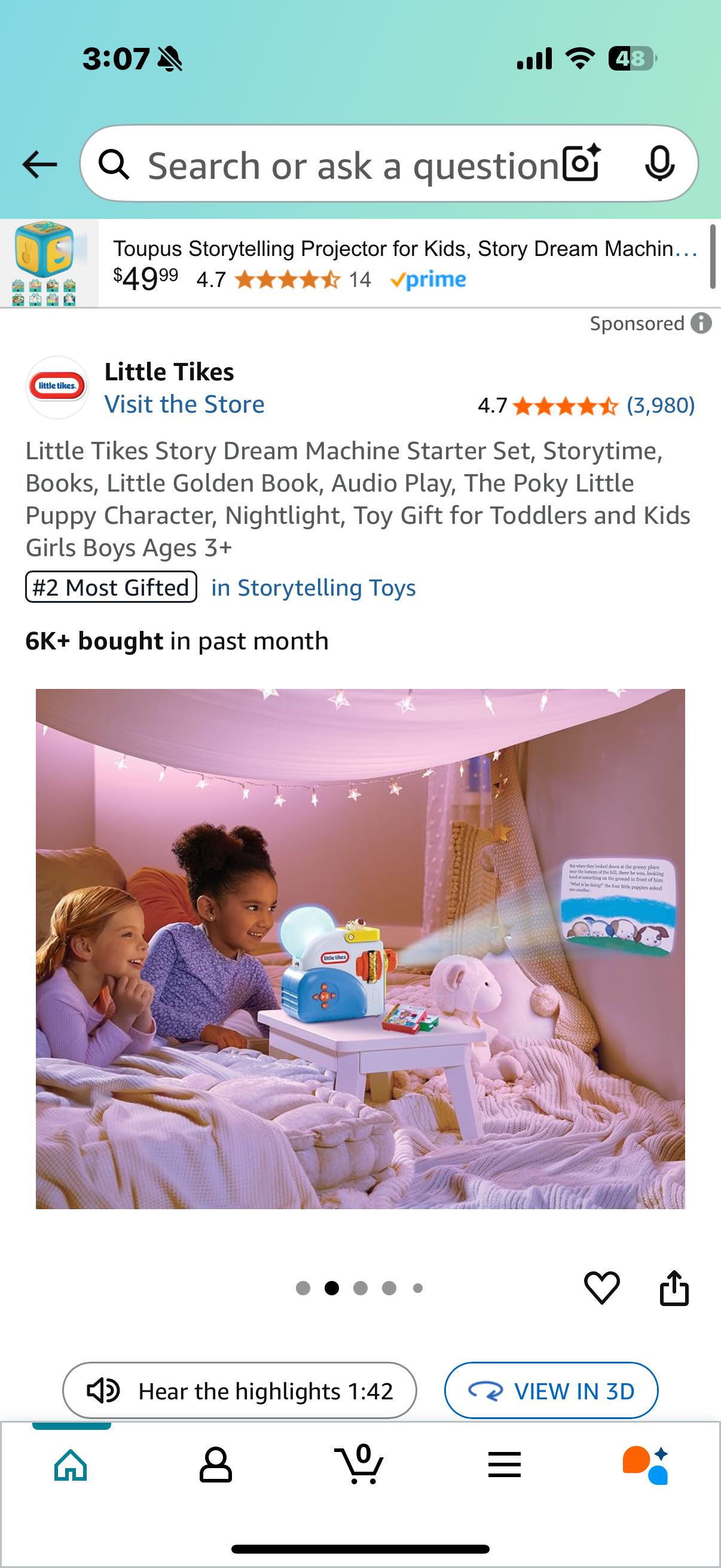 Little Tikes Bundle - Story Dream Machine plus Large Carrying Case Bundle