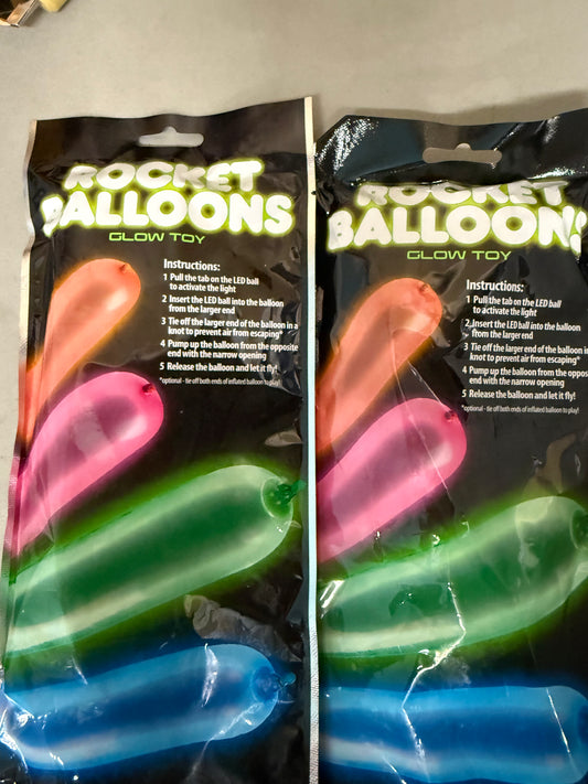2 packages Rocket Balloons