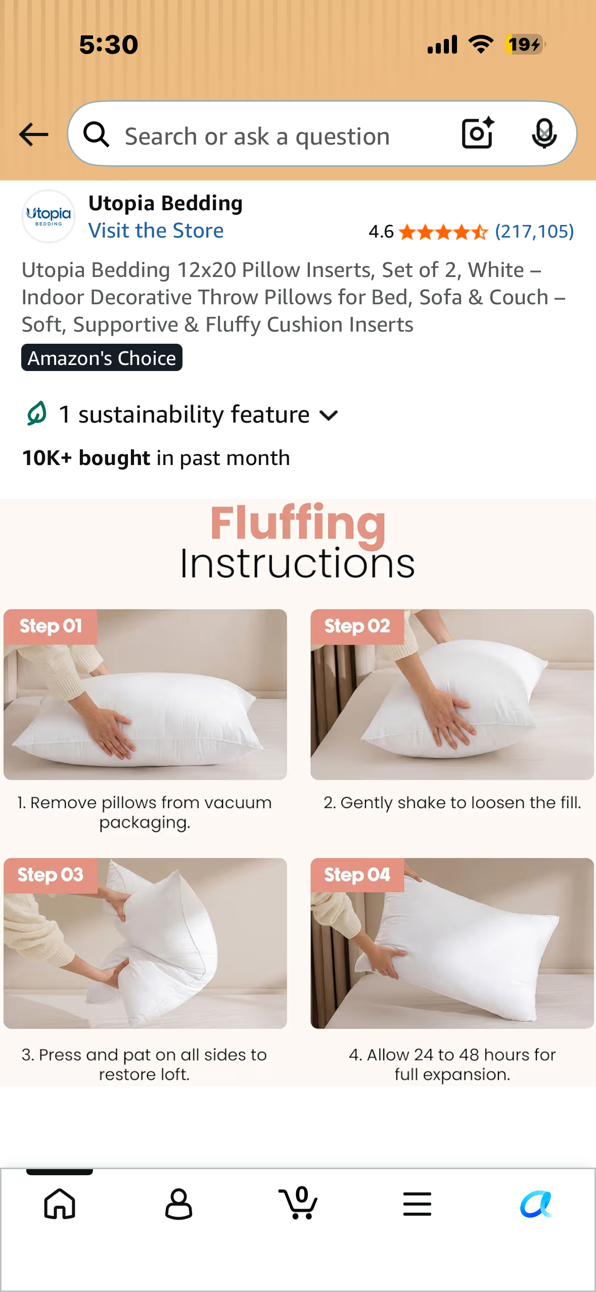 Utopia Bedding 12”x20” Pillow Inserts, Set of 2, Dark Teal – Indoor Decorative Throw Pillows for Bed, Sofa & Couch – Soft, Supportive & Fluffy Cushion Inserts