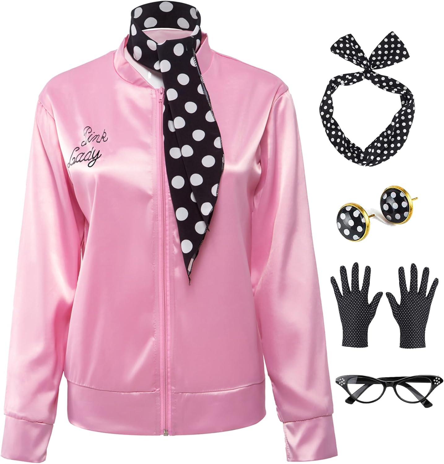 Pink Lady Young Girl Costume (Size 6-8 Years)