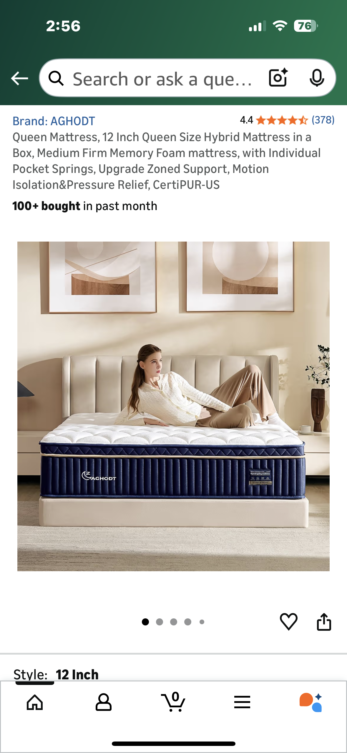 Queen Size Hybrid Mattress, 12” (B1145)