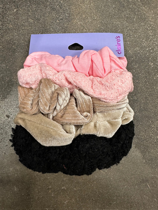 Claire's Multipack Hair Scrunchies for Teen Girls and Kids - No Damage Hair Tie for Fun and Fashion