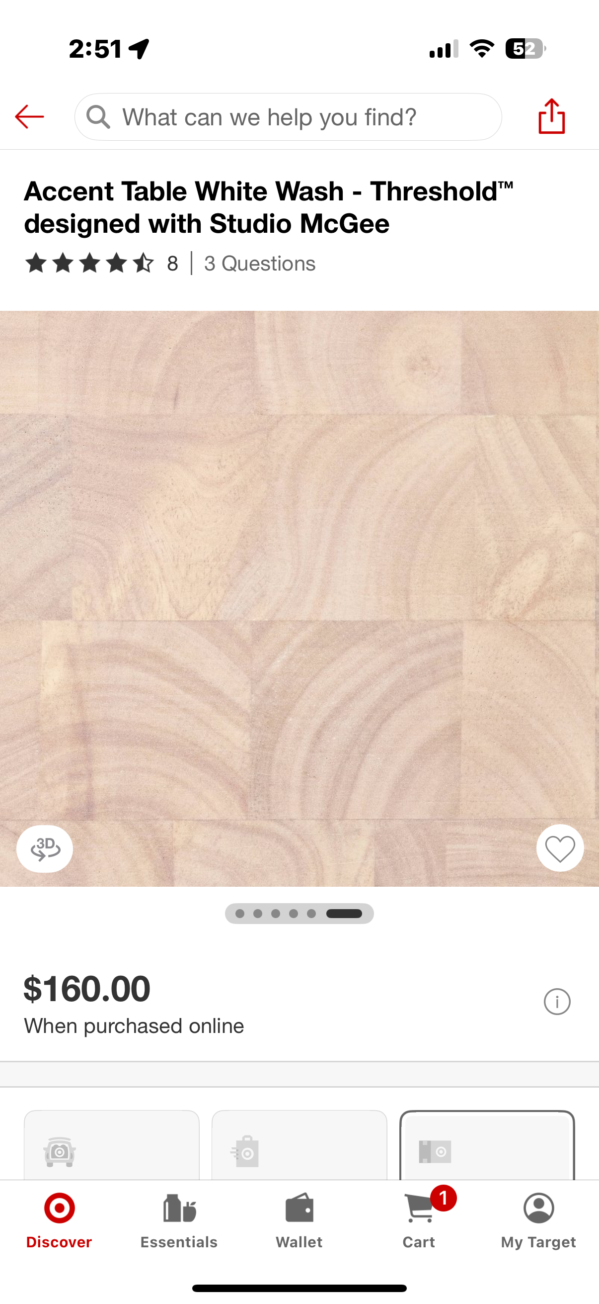 Accent Table White Wash - Threshold™ designed with Studio McGee