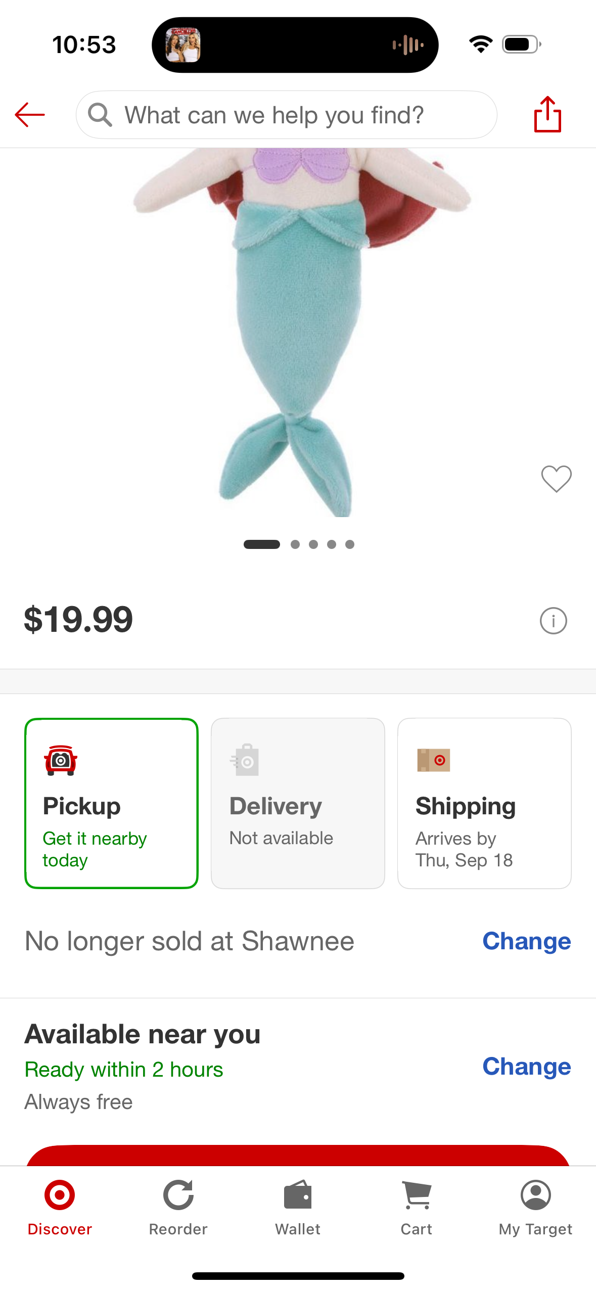 Disney Princess Ariel Plush