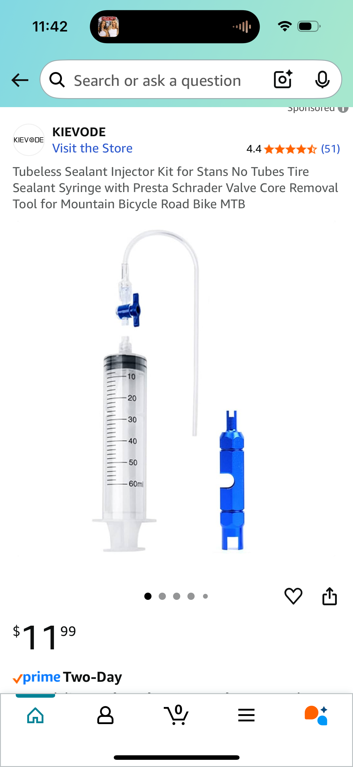 Tubeless Sealant Injector Kit for Stans No Tubes Tire Sealant Syringe with Presta Schrader Valve Core Removal Tool for Mountain Bicycle Road Bike MTB