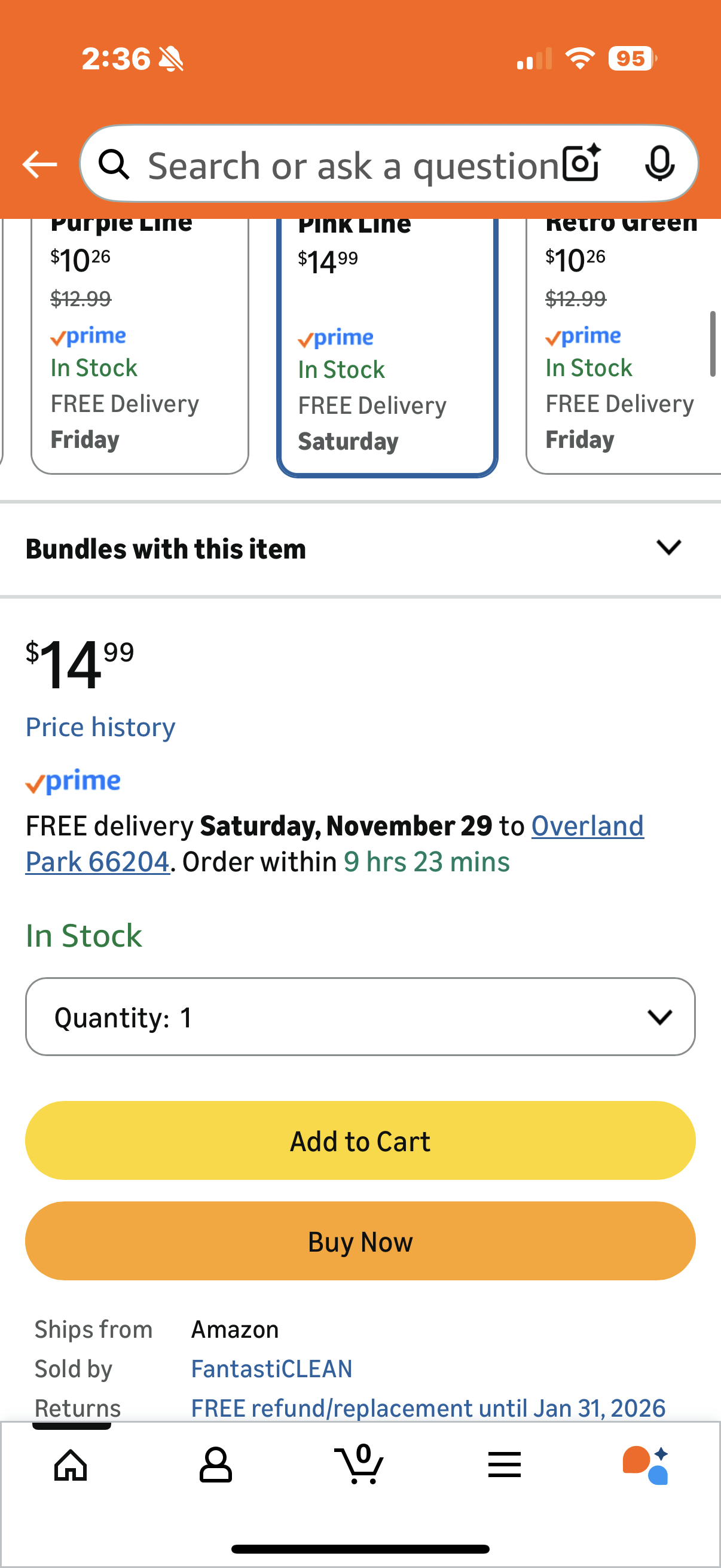 Folding Box Cutter, Sturdy Metal Utility Knife with Extra 5 Blades, Quick Blade Change, and Preminium Gift Packaging, for Cardboard Opener, Paper Cutter (Pink Line)