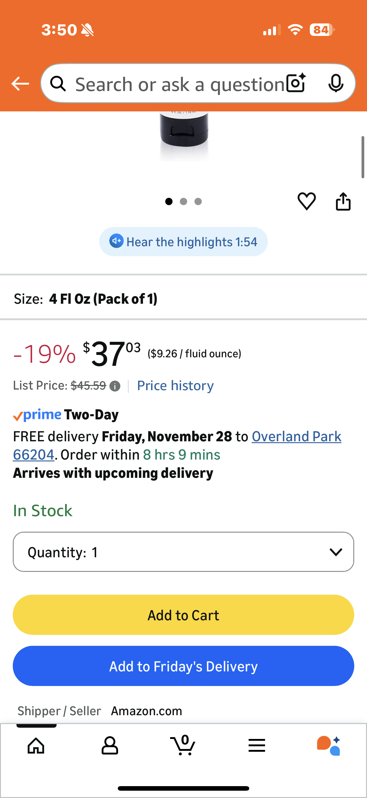 Keratin Complex Infusion Keratin Replenisher Blow Dry Cream -4 Fl Oz (Pack of 1)