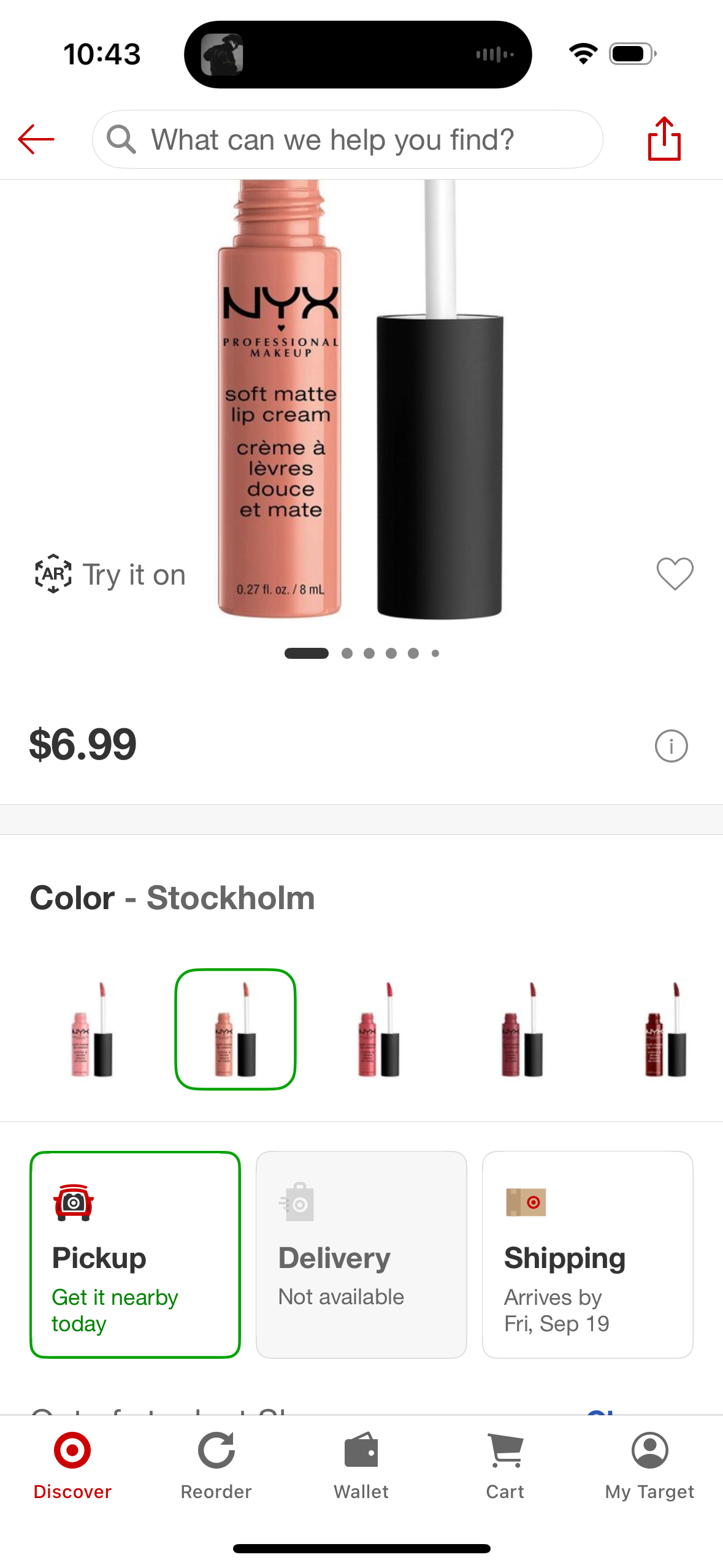 NYX Professional Makeup Soft Matte Lip Cream Lightweight Liquid Lipstick - Stockholm - 0.27 fl oz