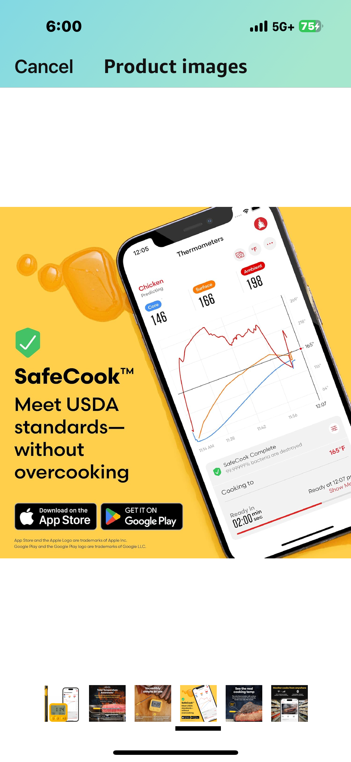 Combustion Predictive Thermometer & WiFi Display – 2nd Gen: Wireless Meat Thermometer – Dual WiFi/BLE Connectivity – 8 Sensors – Integrated Food Safety – Accurate Cook-time Predictions – iOS & Android