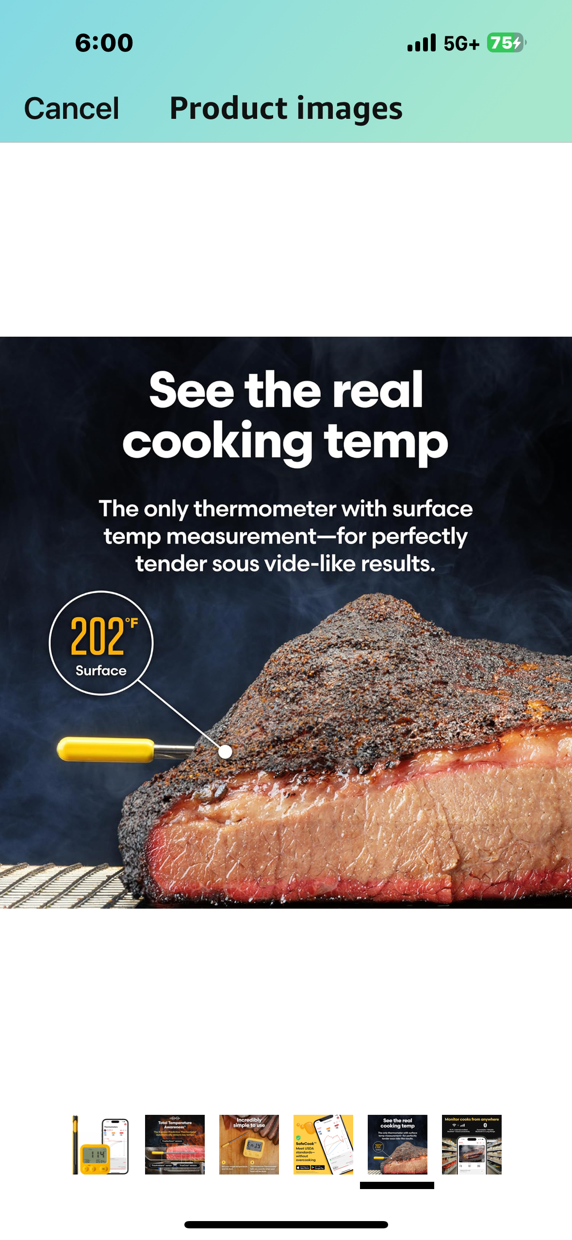 Combustion Predictive Thermometer & WiFi Display – 2nd Gen: Wireless Meat Thermometer – Dual WiFi/BLE Connectivity – 8 Sensors – Integrated Food Safety – Accurate Cook-time Predictions – iOS & Android